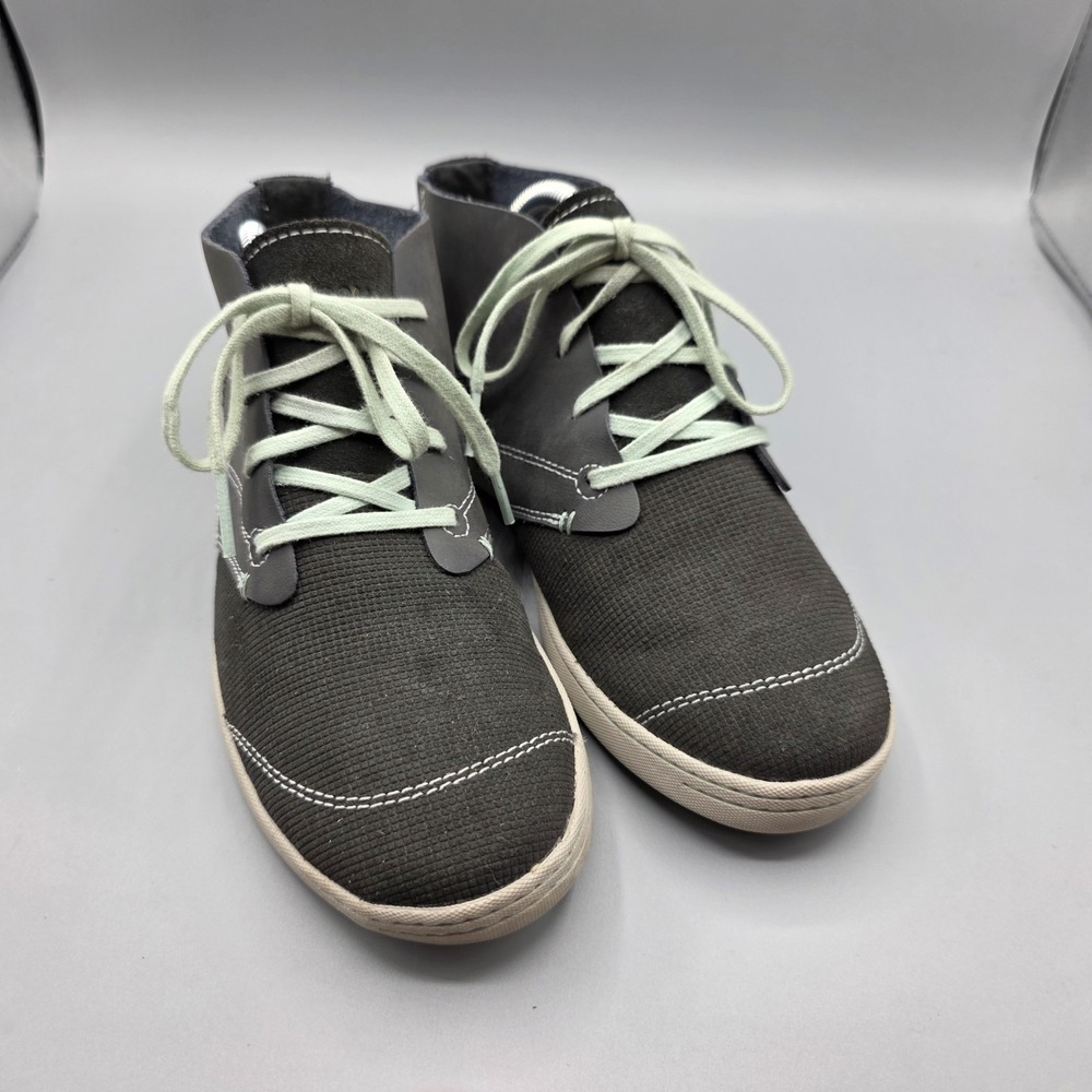 Ahnu Pier 3 Booties Womens‎ 6 Gray Leather Chukka Comfort Lace Up Outdoor